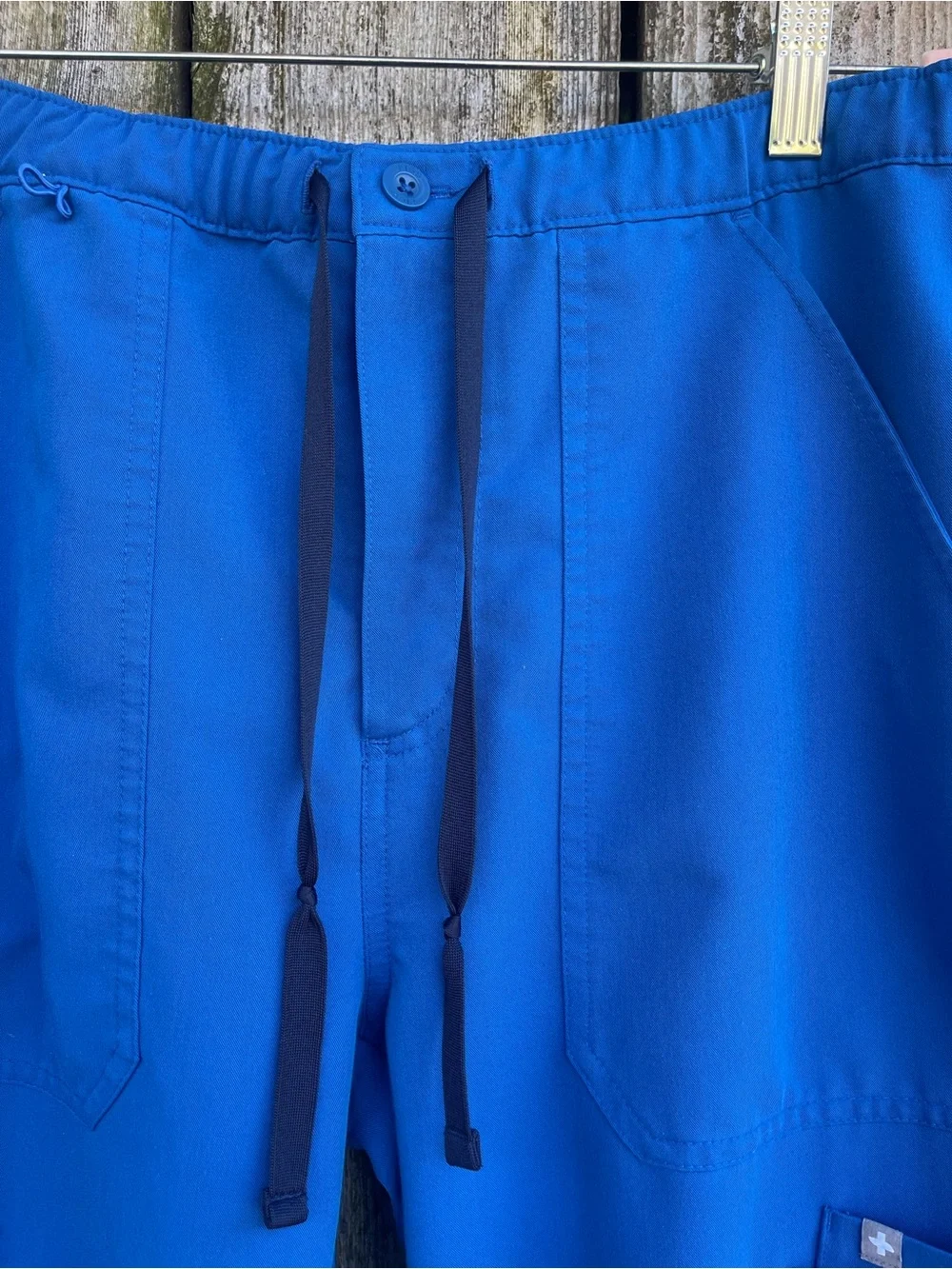 FIGS Men’s Cairo Cargo Scrub Pants Medium Tall Blue Straight Leg Medical